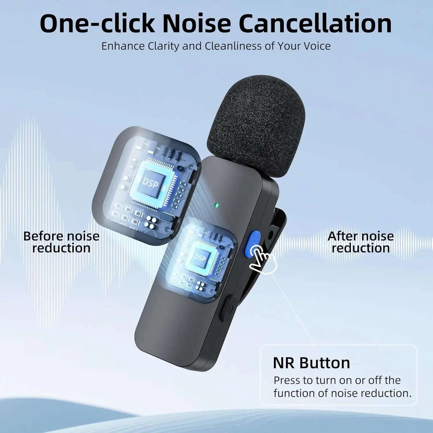 BOYA BY-V Wireless Lavalier Microphone for Smartphones-BY-V2-iOS-gift