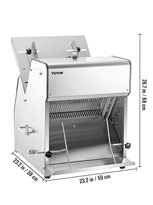 Commercial Electric Bread Slicer 31 Slice 12mm Stainless Steel