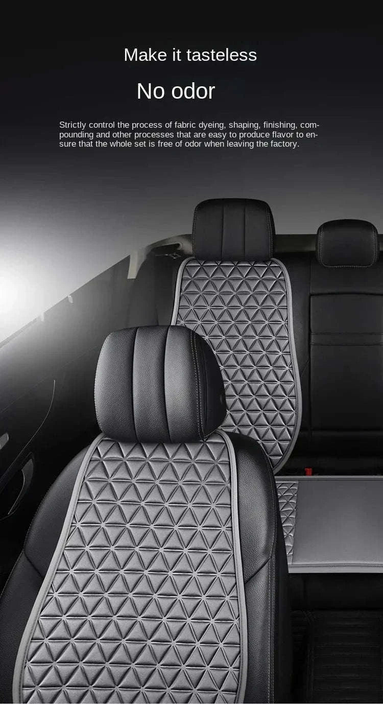 Breathable 3D Massage Car Seat Cushion Cover-Black square pad
