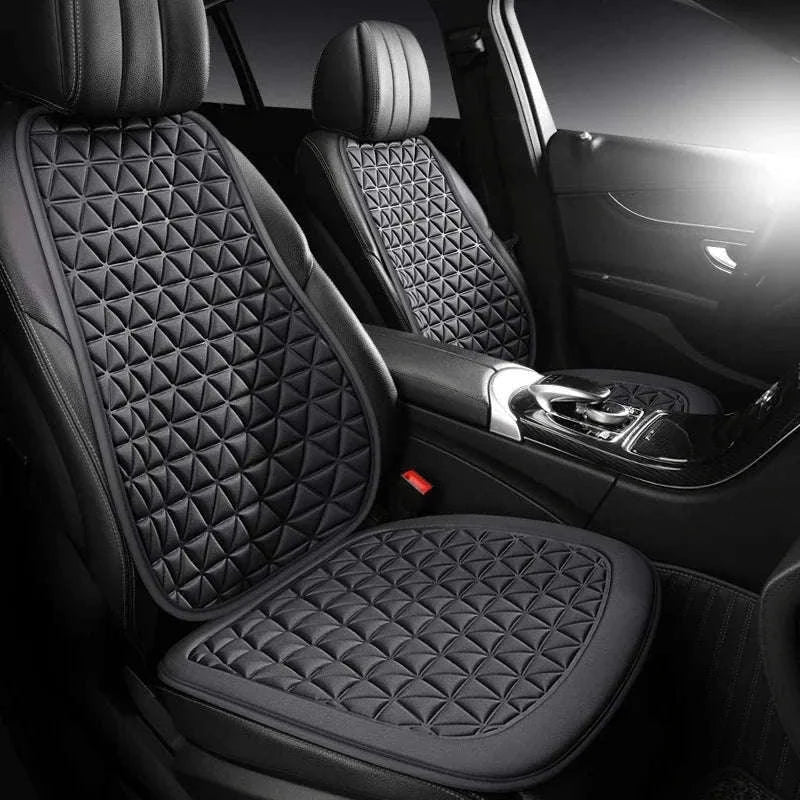 Breathable 3D Massage Car Seat Cushion Cover-Black square pad