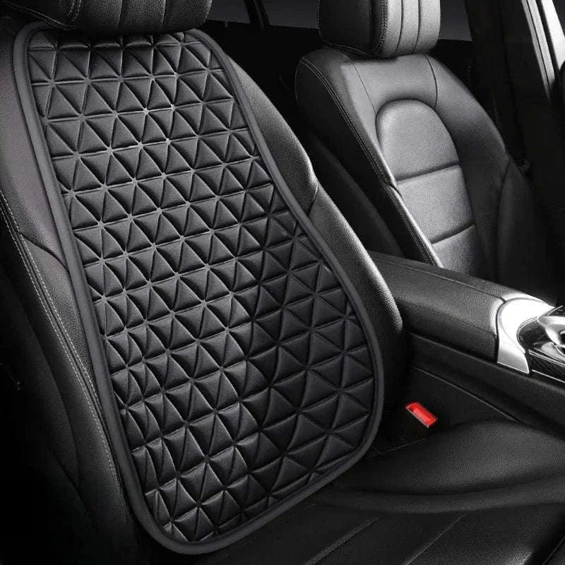 Breathable 3D Massage Car Seat Cushion Cover-Black square pad