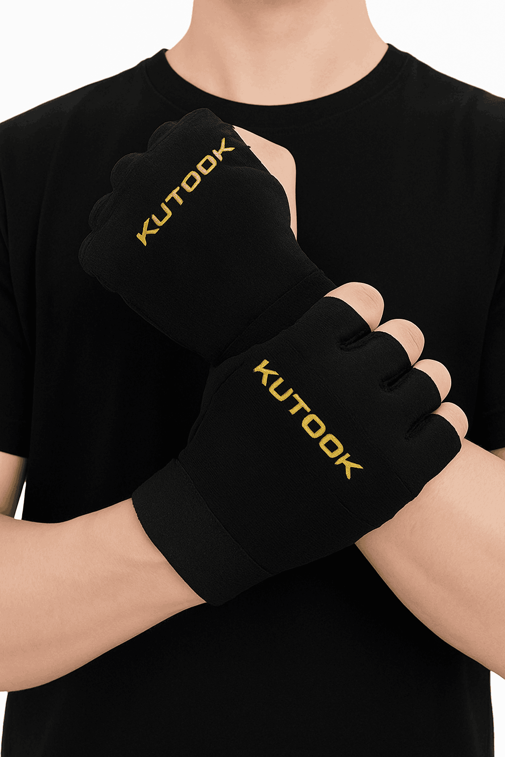 Breathable Anti-Slip Fitness Gloves for Gym and Cycling-103-black / XL-EU