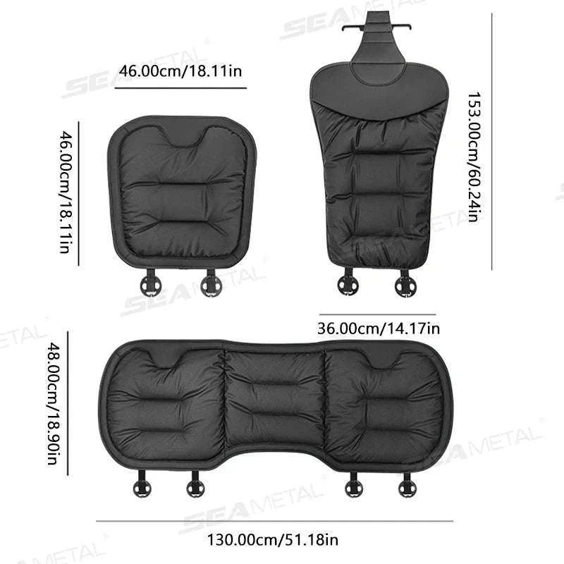 Breathable Anti-Slip Wear-Resistant Car Front Seat Cushion Cover-Front cover 1 set