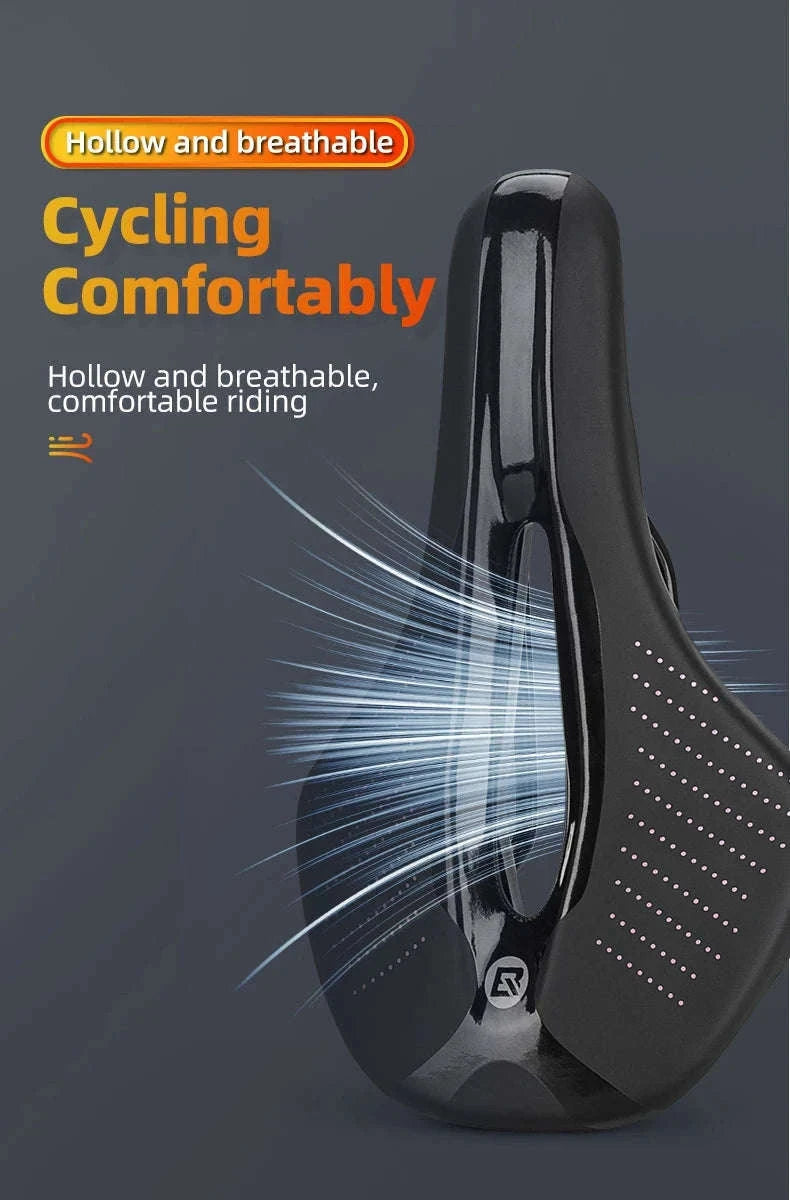Breathable Bicycle Saddle with Ergonomic Cutout for Long Rides-38210005001