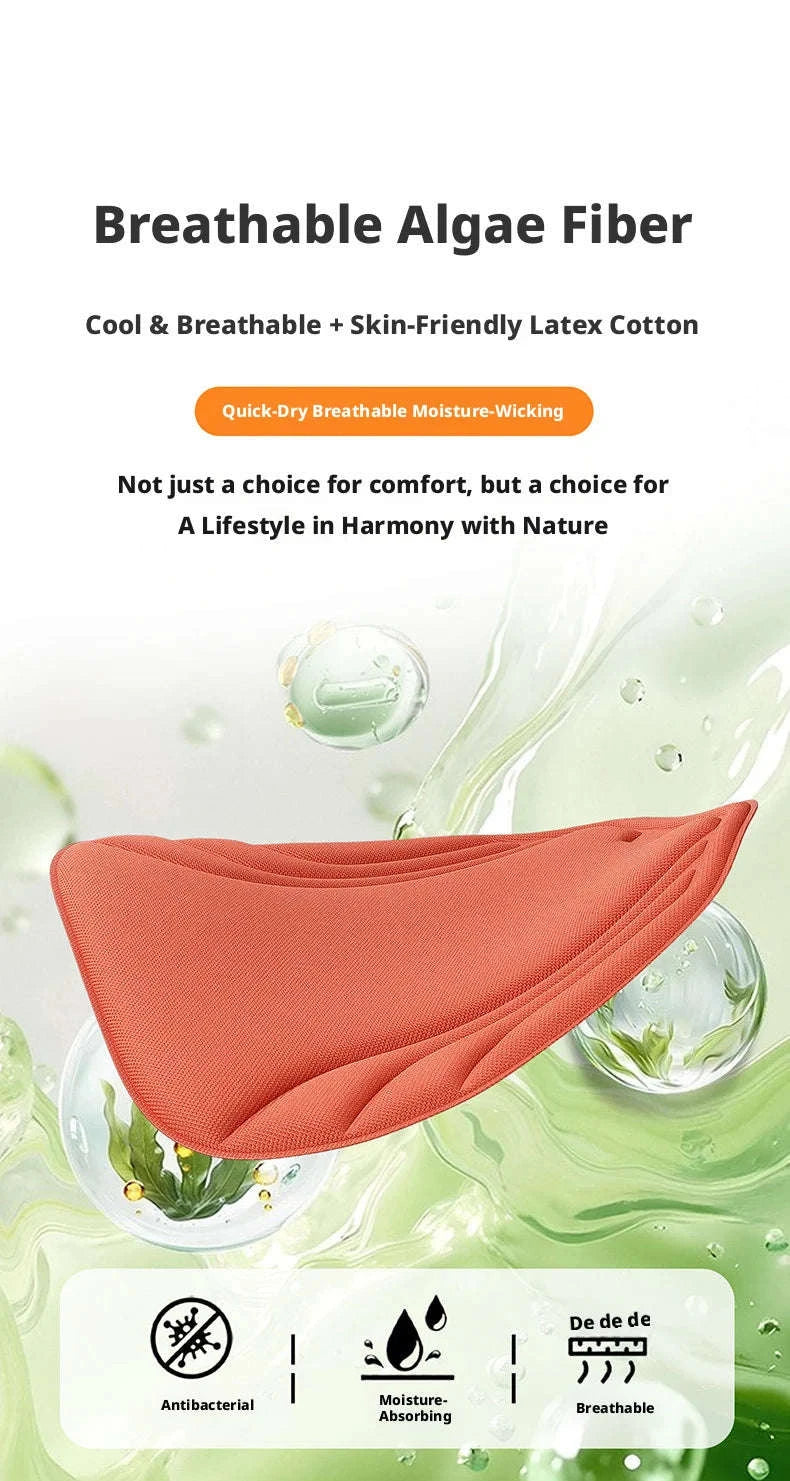 Breathable Car Seat Cushion with Latex Support-Black Front Seat