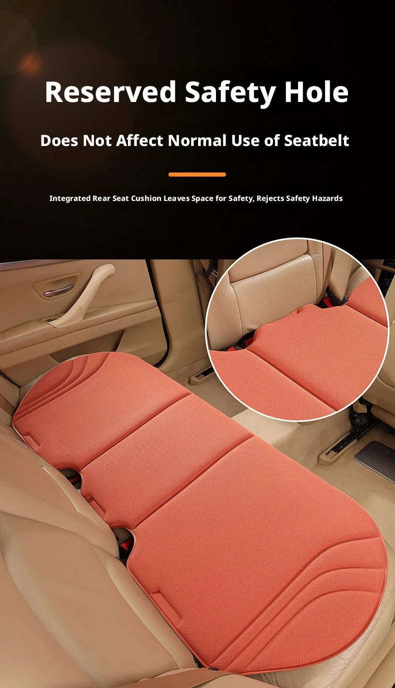 Breathable Car Seat Cushion with Latex Support-Black Front Seat
