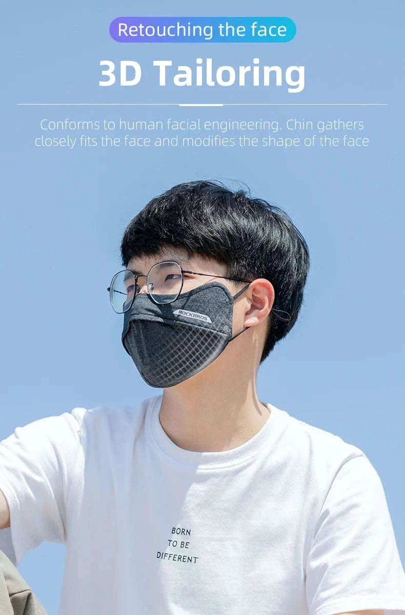 Breathable Cycling Face Mask Ice Silk UV Protection Scarf-KZ002BK 1pcs