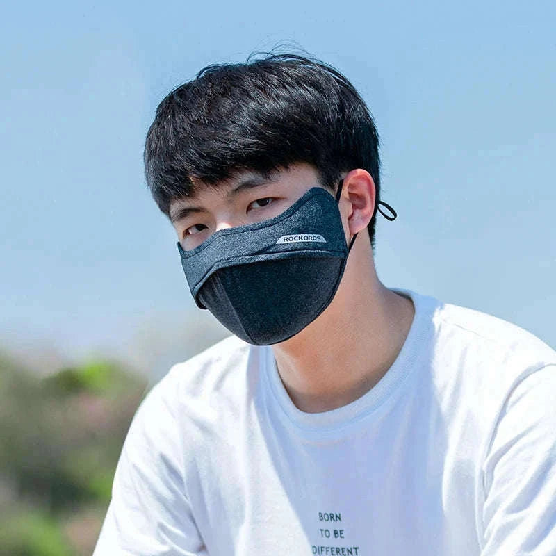 Breathable Cycling Face Mask Ice Silk UV Protection Scarf-KZ002BK 1pcs