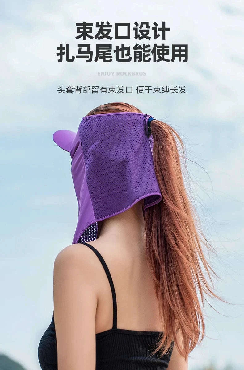 Breathable Cycling Face Mask with Brim for Summer Sun Protection-13230013001