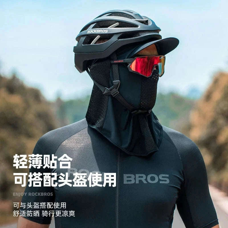 Breathable Cycling Face Mask with Brim for Summer Sun Protection-13230013001