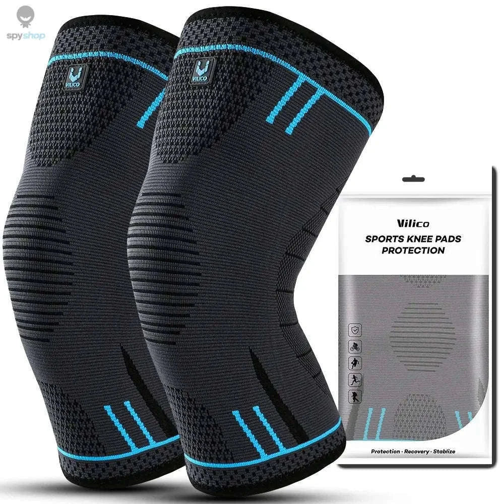Breathable Elastic Compression Knee Support Sleeve for Training-AB080-RD / XL