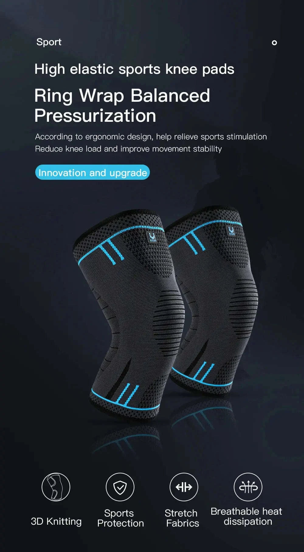 Breathable Elastic Performance Sleeve for Active Movement-AB080-RD / XL