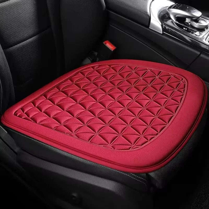 Breathable Fabric Car Seat Cover – 3D Massage Seat Cushion-Red 1Set
