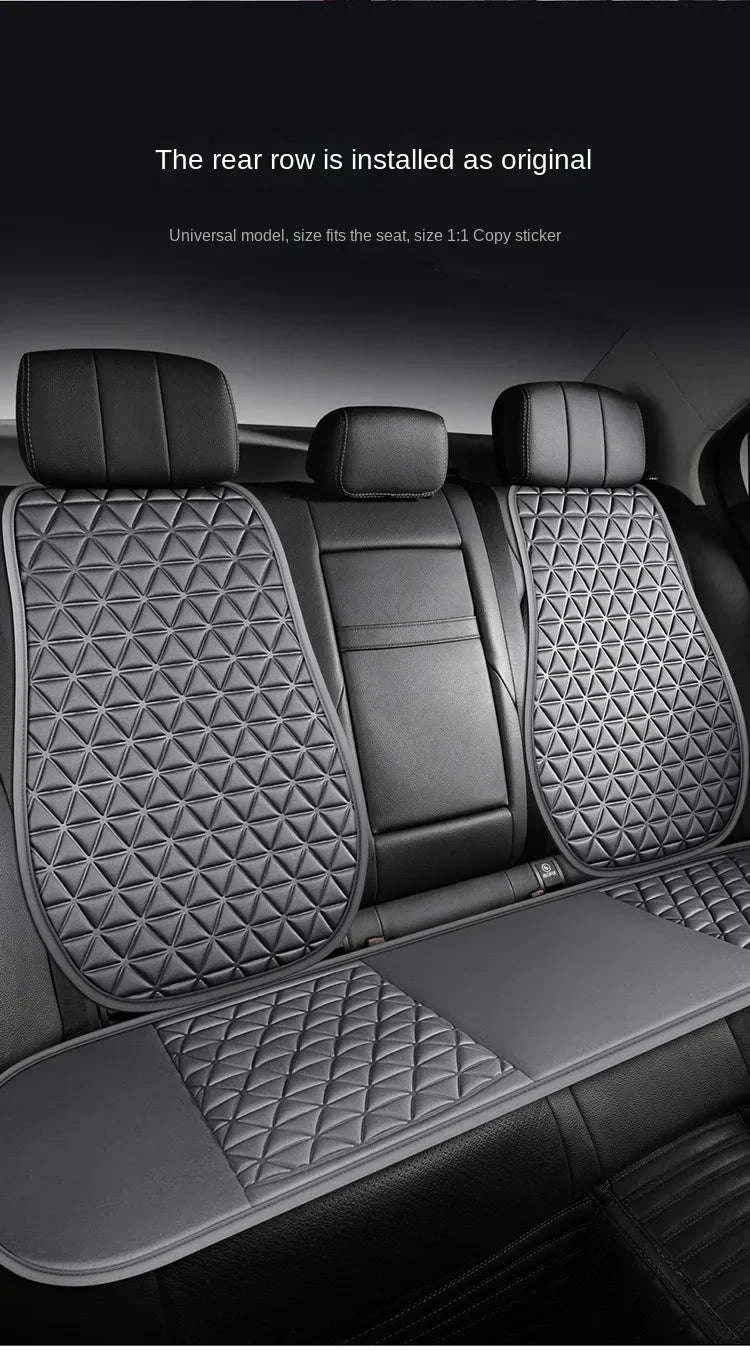 Breathable Fabric Car Seat Cover – 3D Massage Seat Cushion-Red 1Set