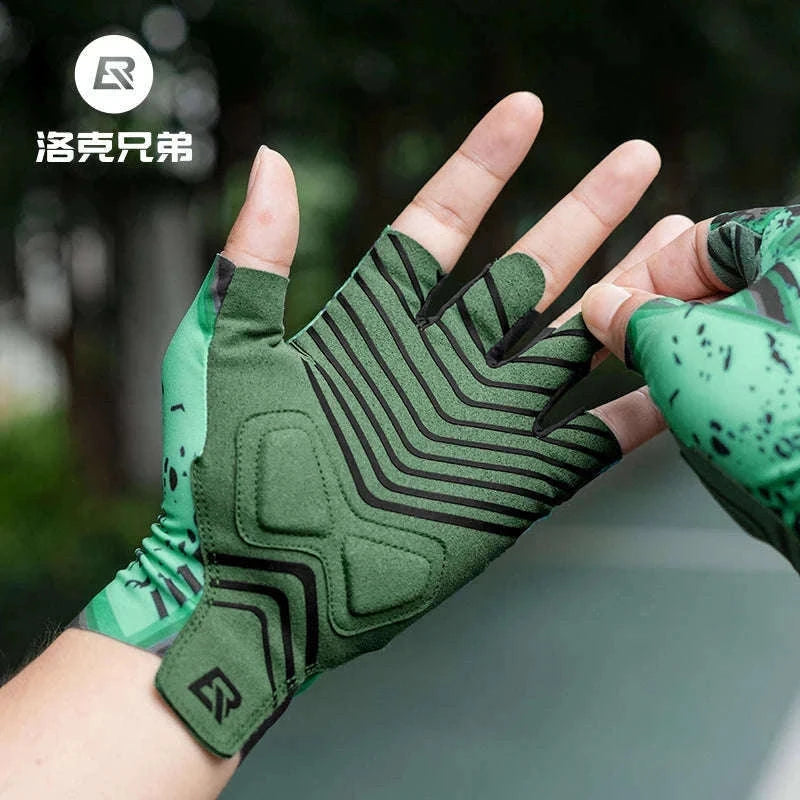 Breathable Fingerless Cycling Gloves with Anti-Slip Grip-S341-1 / S