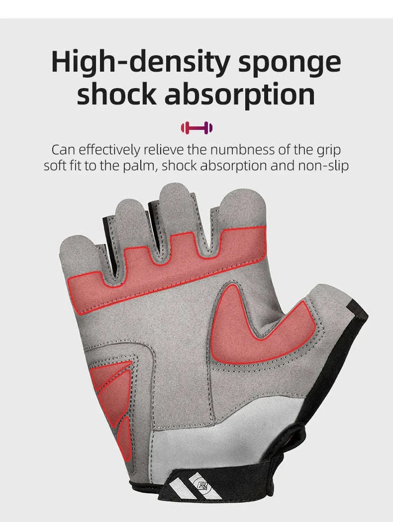 Breathable Half Finger Cycling Gloves Shockproof MTB Bike Gloves-S227 / S
