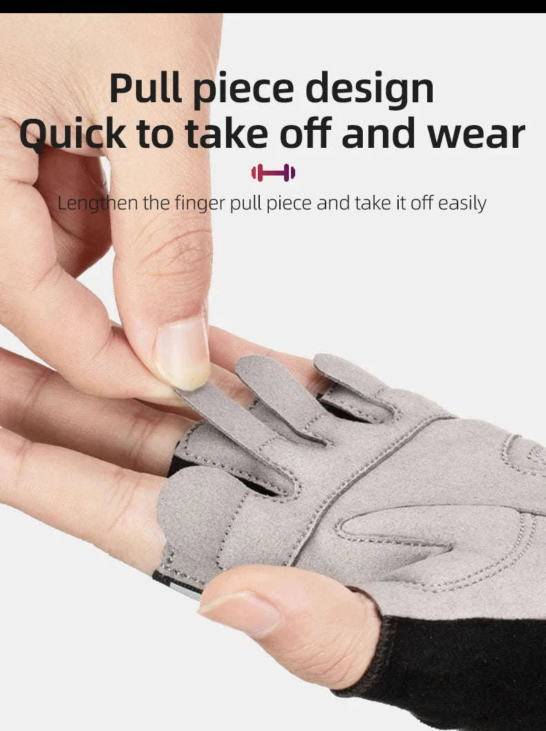 Breathable Half Finger Cycling Gloves Shockproof MTB Bike Gloves-S227 / S