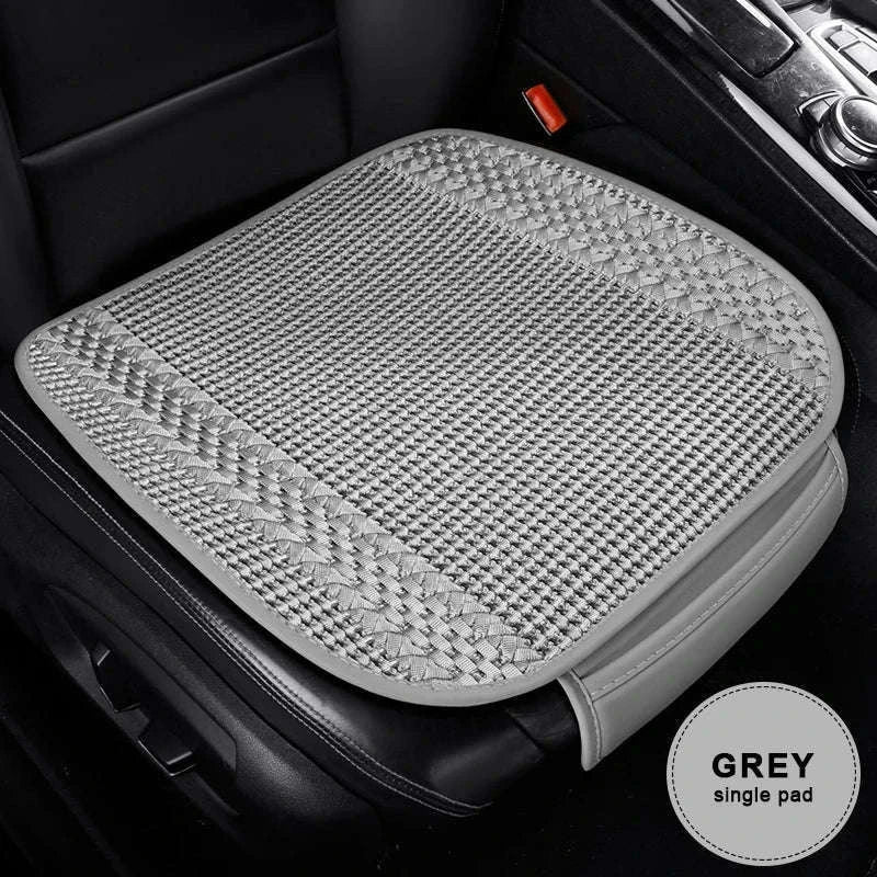 Breathable Ice Silk Car Seat Cover-Black 3pcs