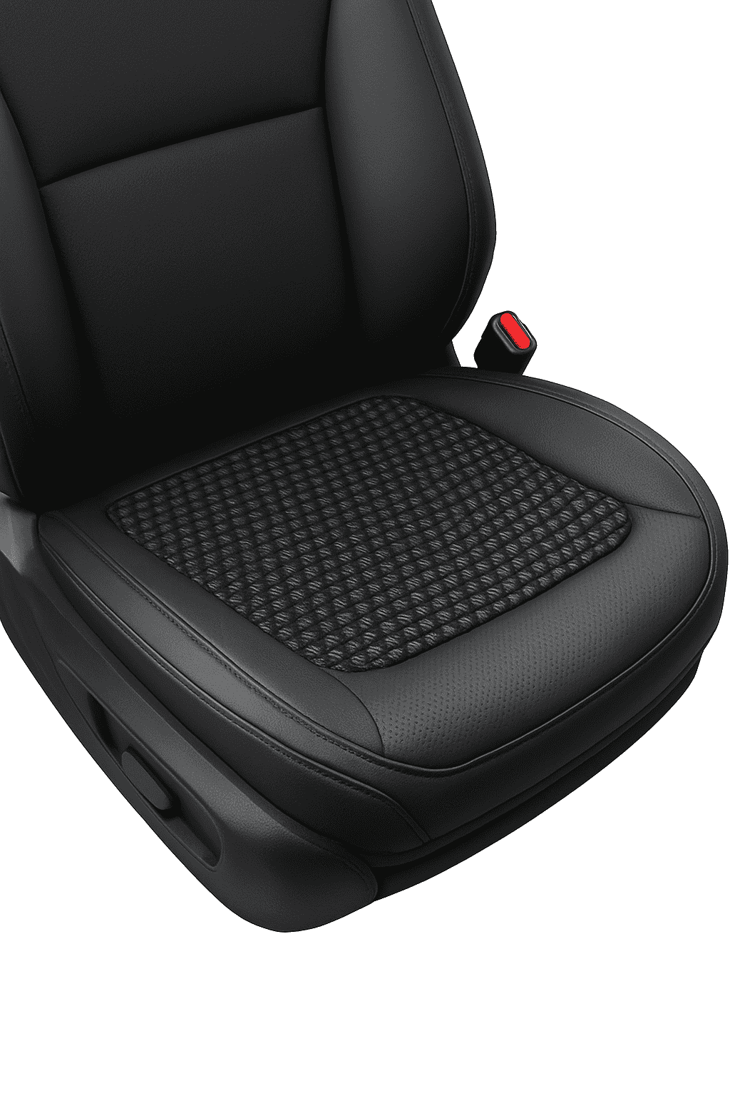 Breathable Ice Silk Front Seat Cover-Black-Front-1pc