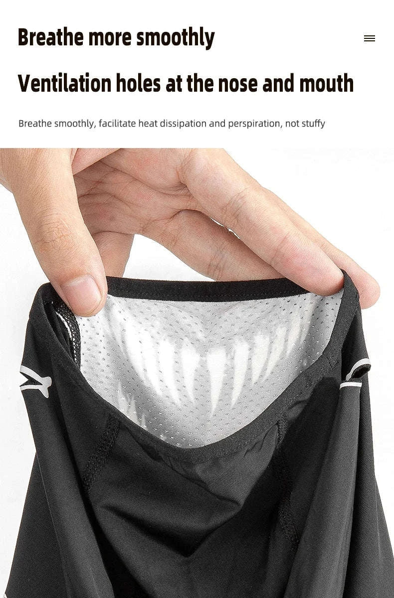 Breathable Ice Silk Motorcycle Face Mask with Eye Holes-YPP084