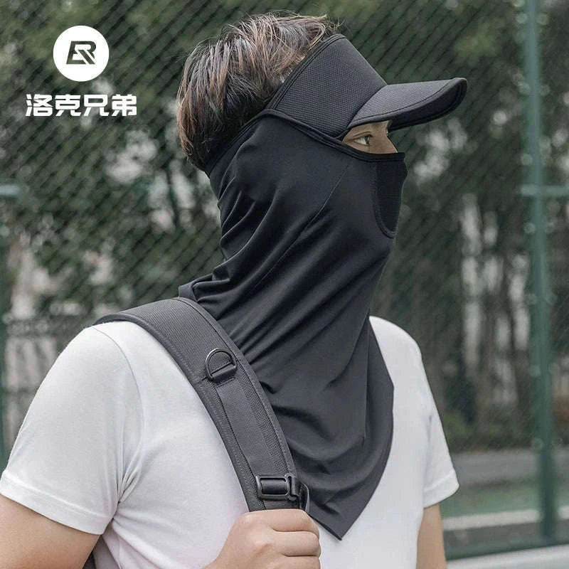 Breathable Ice Silk UV Face Scarf Mask for Sun Protection Outdoors-11220003001