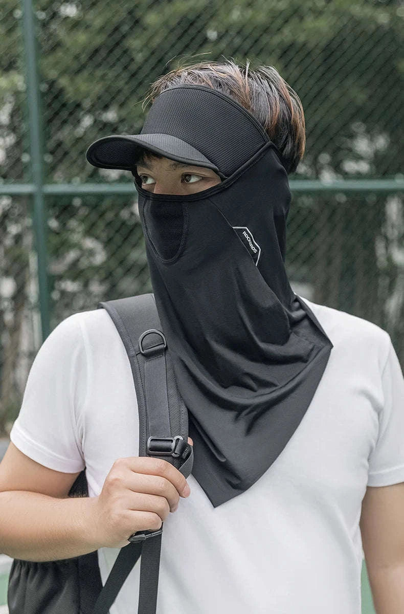 Breathable Ice Silk UV Face Scarf Mask for Sun Protection Outdoors-11220003001