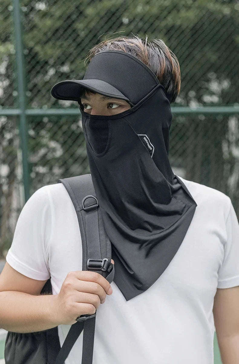Breathable Ice Silk UV Face Scarf Mask for Sun Protection Outdoors-11220003001