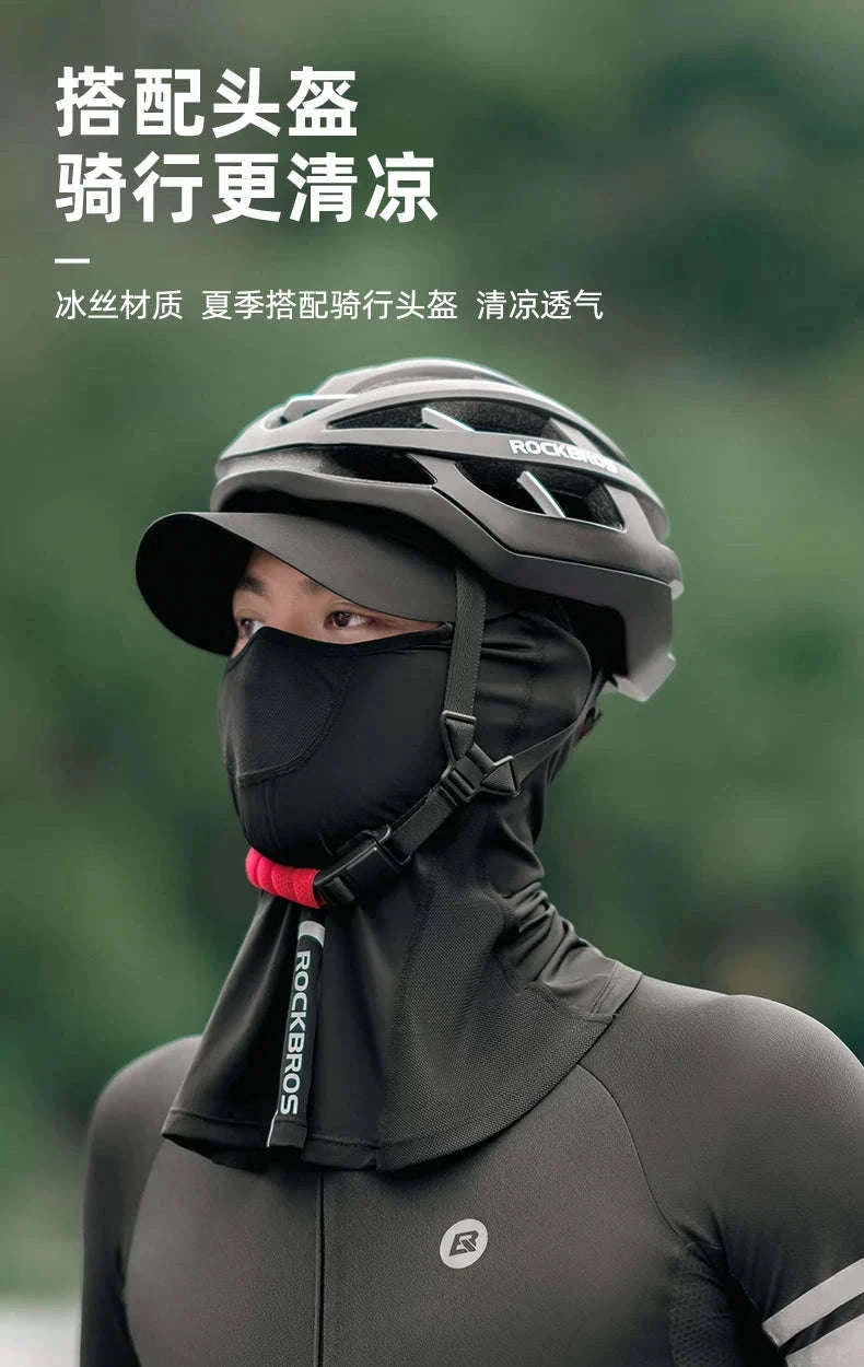 Breathable Ice Silk UV Face Scarf Mask for Sun Protection Outdoors-11220003001