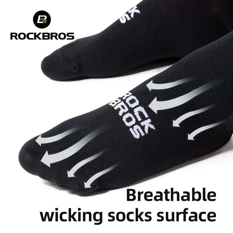 Breathable Knee-High Cycling Socks – Sweat-Wicking, Soft Stretch Fit-490009-2 / S(EUR 36-38)