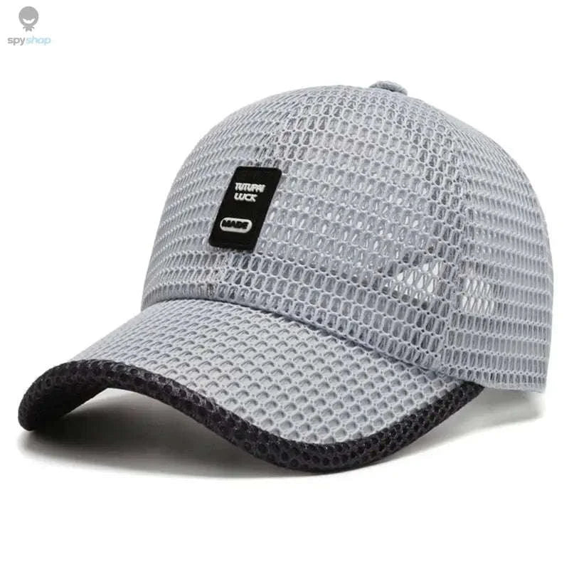 Breathable Quick-Dry Mesh Sunhat-Dark Gray