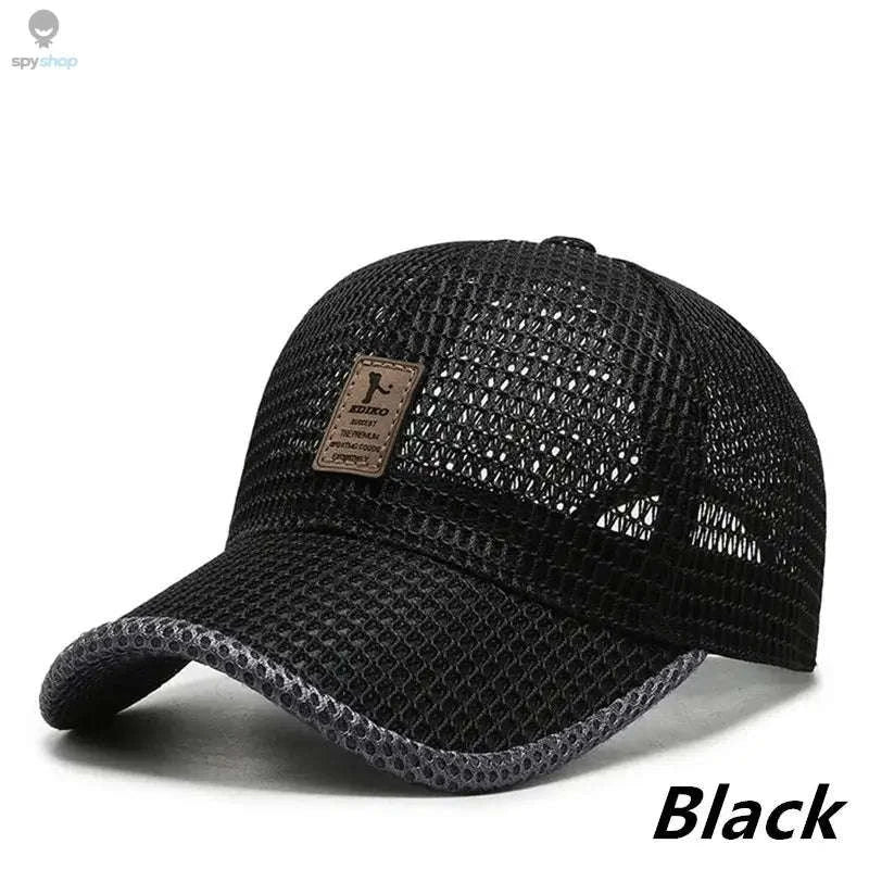 Breathable Quick-Dry Mesh Sunhat-Dark Gray