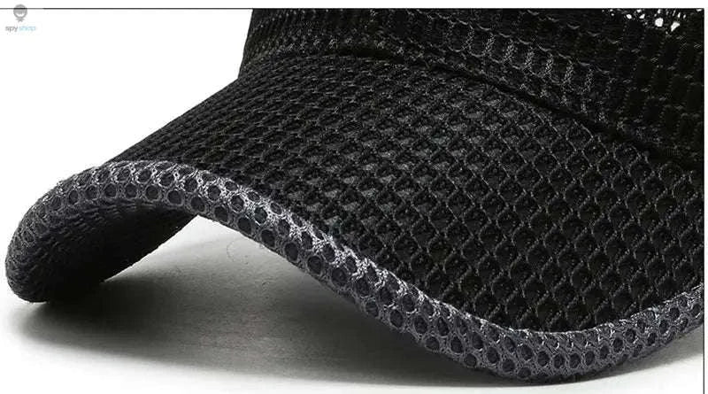 Breathable Quick-Dry Mesh Sunhat-Dark Gray