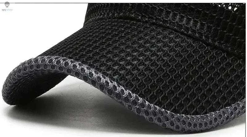 Breathable Quick-Dry Mesh Sunhat-Dark Gray
