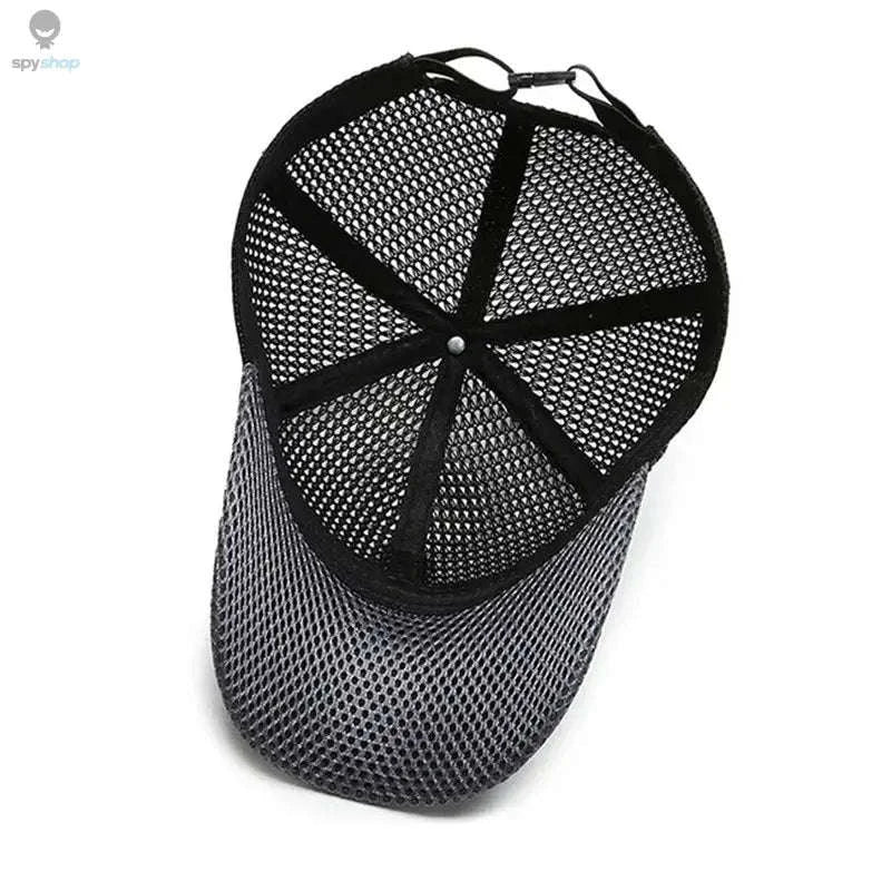 Breathable Quick-Dry Mesh Sunhat-Dark Gray