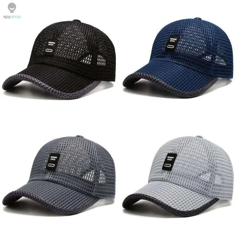 Breathable Quick-Dry Mesh Sunhat-Dark Gray