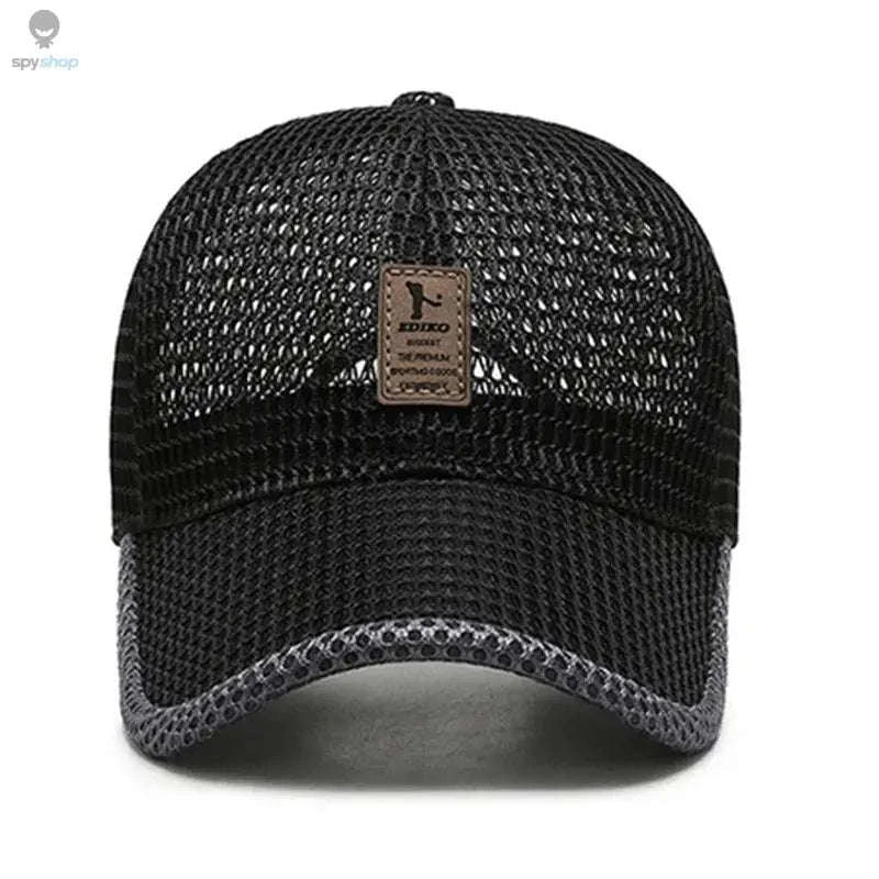 Breathable Quick-Dry Mesh Sunhat-Dark Gray