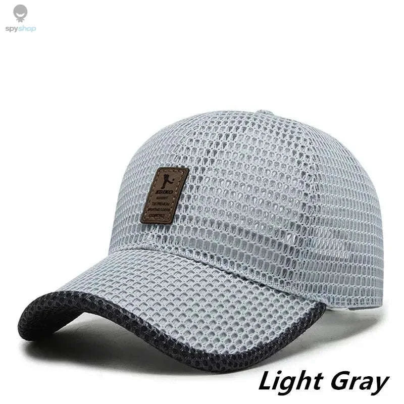 Breathable Quick-Dry Mesh Sunhat-Dark Gray