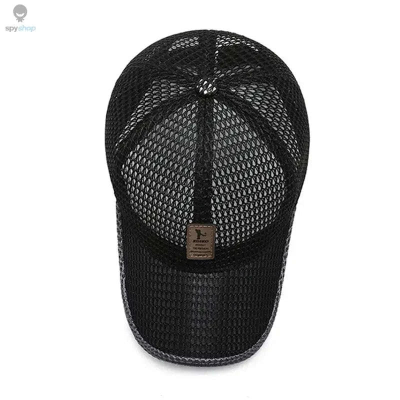 Breathable Quick-Dry Mesh Sunhat-Dark Gray