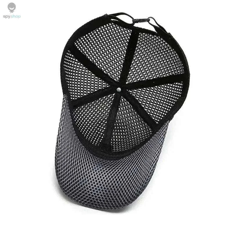 Breathable Quick-Dry Mesh Sunhat for Cool Outdoor Comfort-Dark Gray