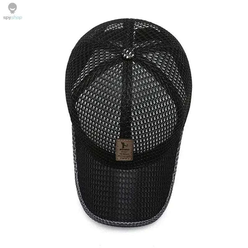 Breathable Quick-Dry Mesh Sunhat for Cool Outdoor Comfort-Dark Gray