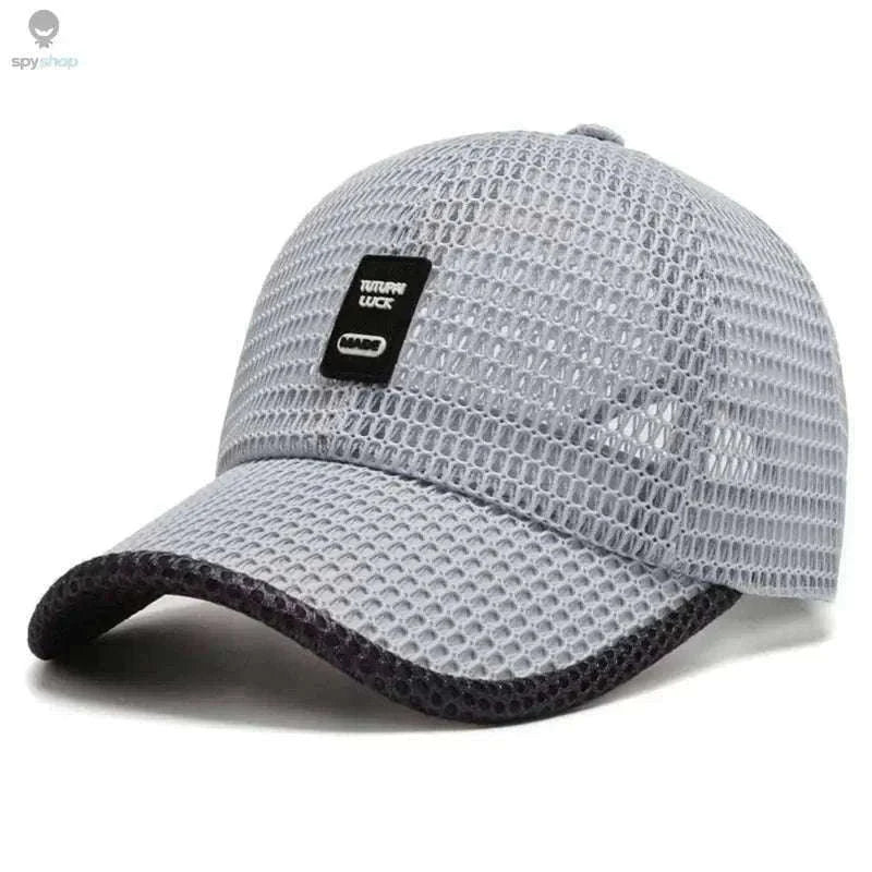 Breathable Quick-Dry Mesh Sunhat for Cool Outdoor Comfort-Dark Gray