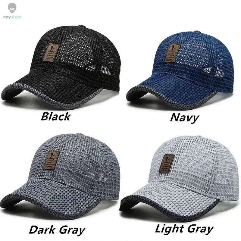 Breathable Quick-Dry Mesh Sunhat for Cool Outdoor Comfort-Dark Gray