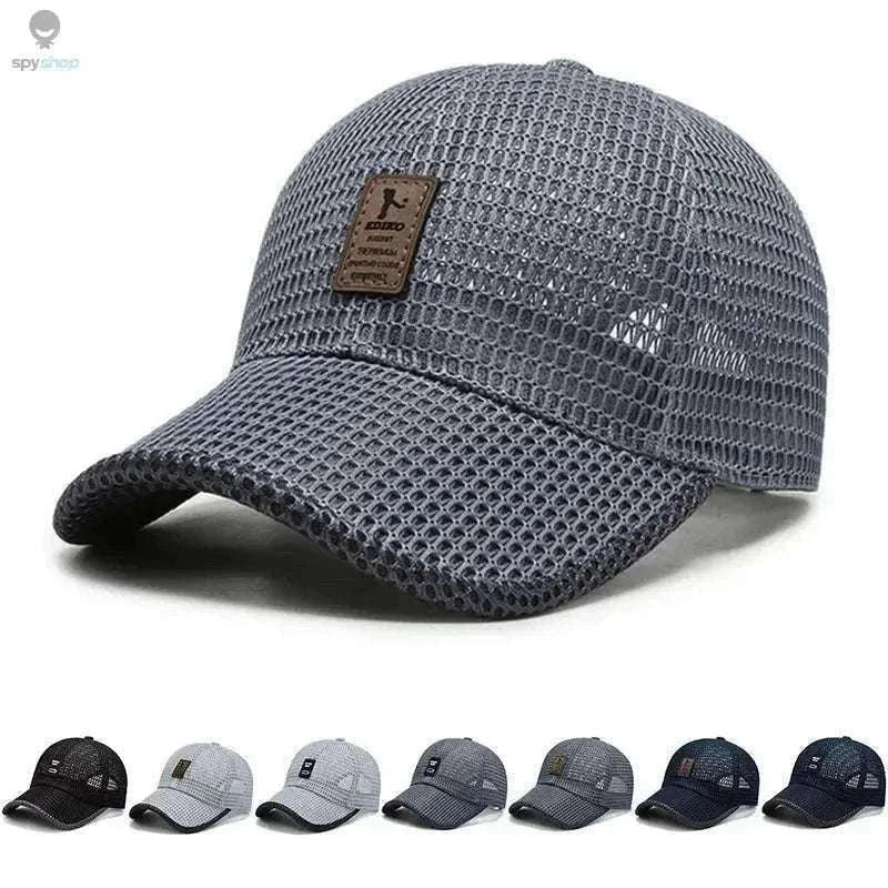 Breathable Quick-Dry Mesh Sunhat for Cool Outdoor Comfort-Dark Gray