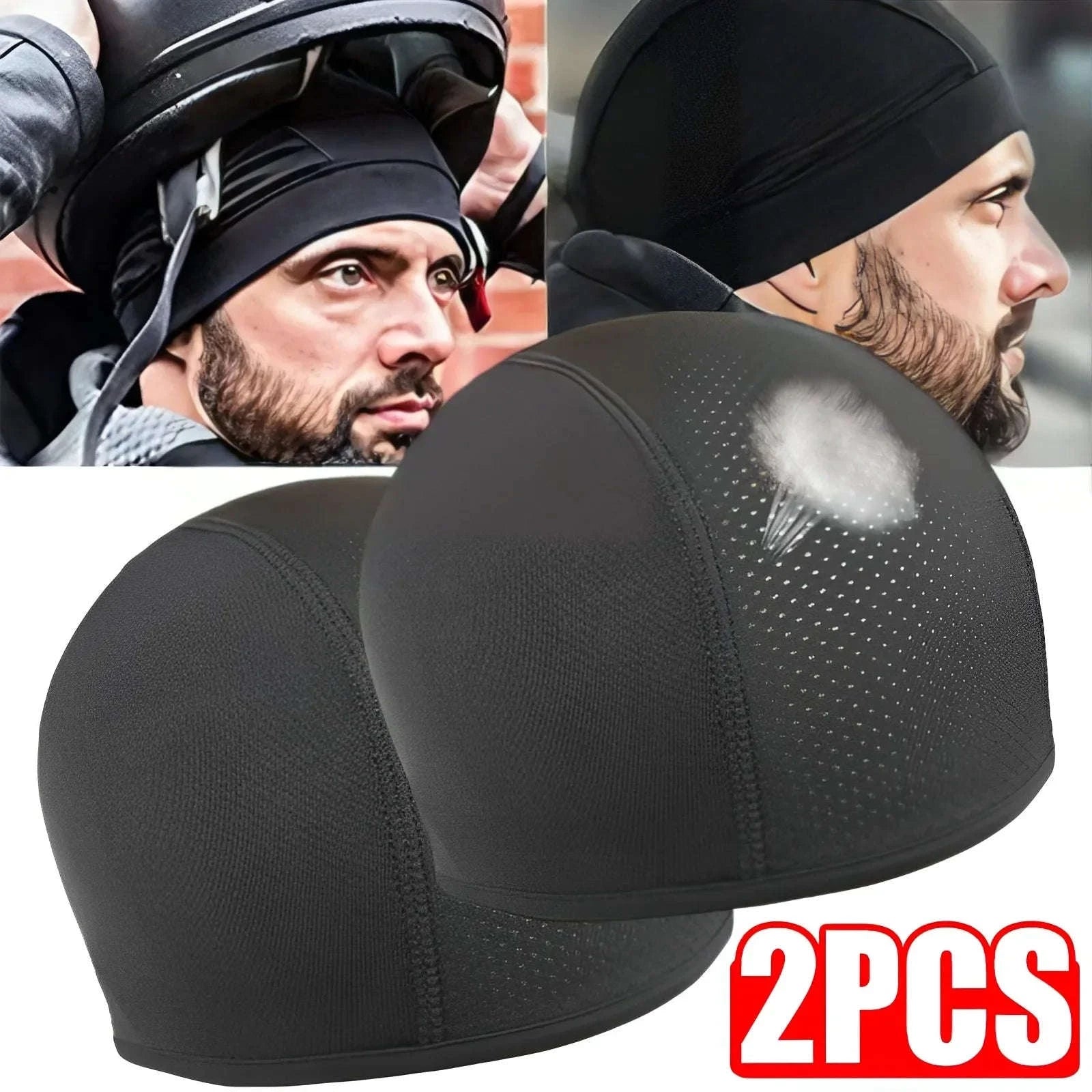 Breathable Quick-Dry Motorcycle Helmet Inner Cap-1 set