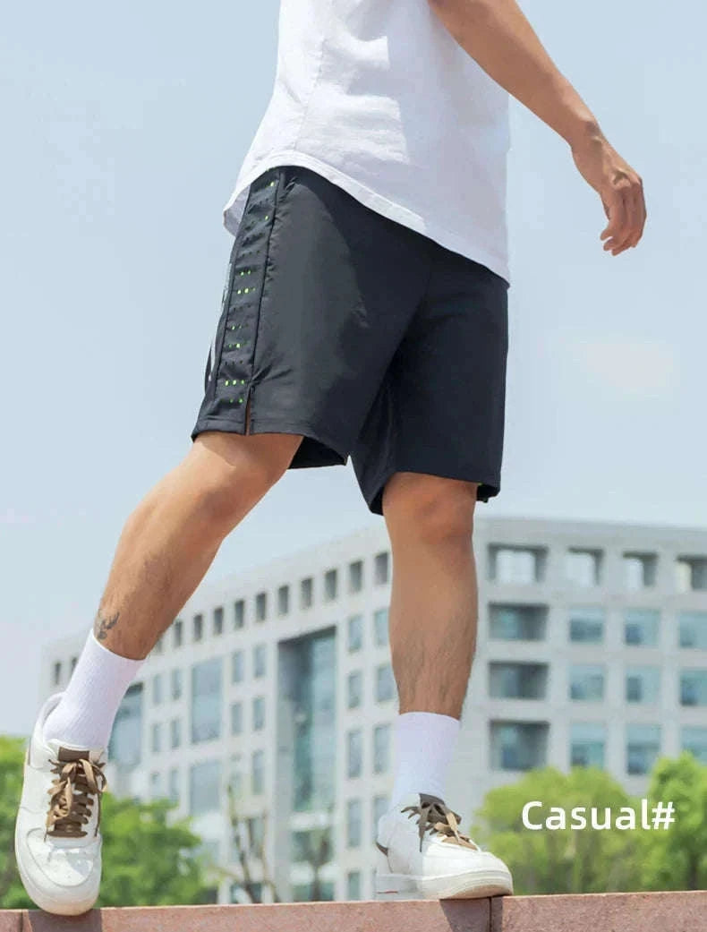 Breathable Quick-Dry Running Shorts with UV Protection for Men-LKK014 / Asian L(EUR M)
