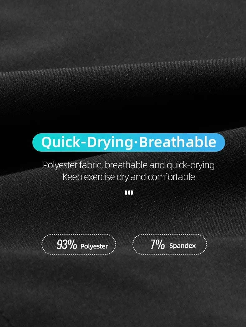Breathable Quick-Dry Running Shorts with UV Protection for Men-LKK014 / Asian L(EUR M)