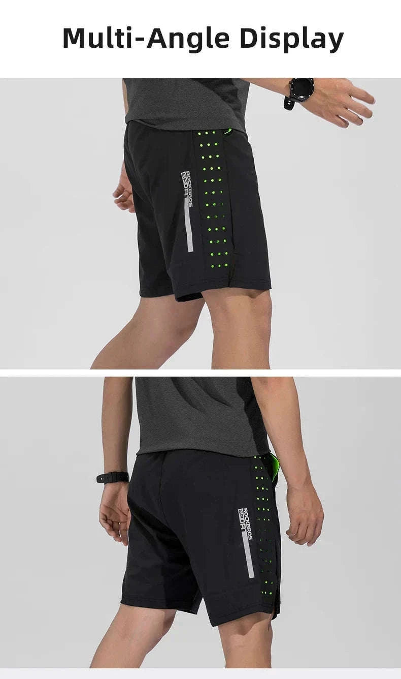 Breathable Quick-Dry Running Shorts with UV Protection for Men-LKK014 / Asian L(EUR M)