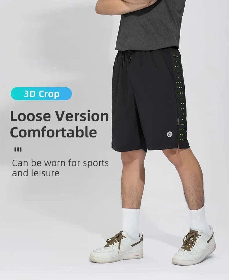 Breathable Quick-Dry Running Shorts with UV Protection for Men-LKK014 / Asian L(EUR M)