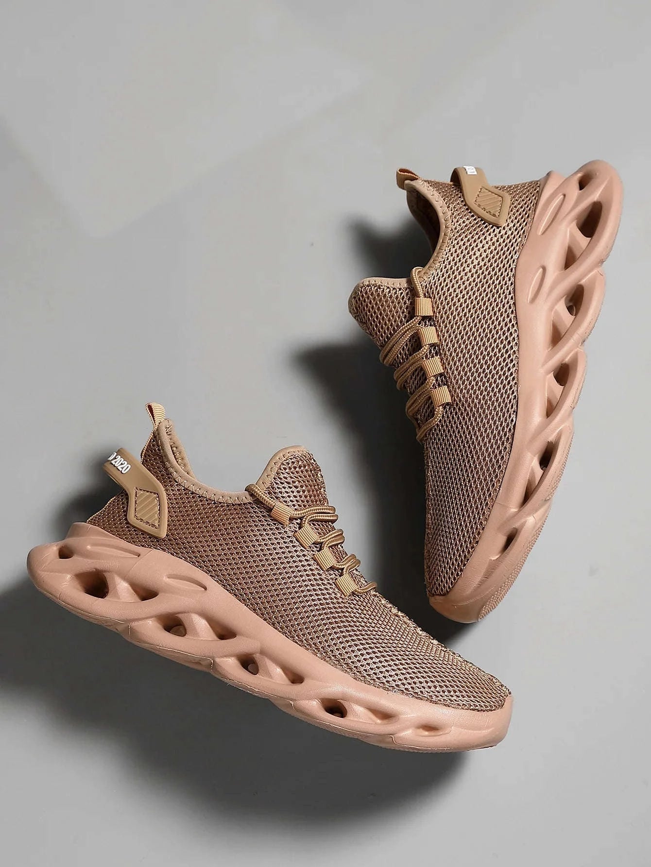 Breathable Running Shoes – Lightweight Mesh Sneakers-Black / 44