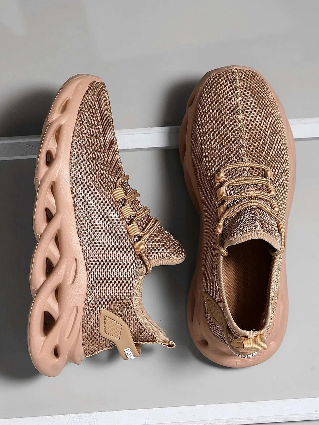 Breathable Running Shoes – Lightweight Mesh Sneakers-Black / 44